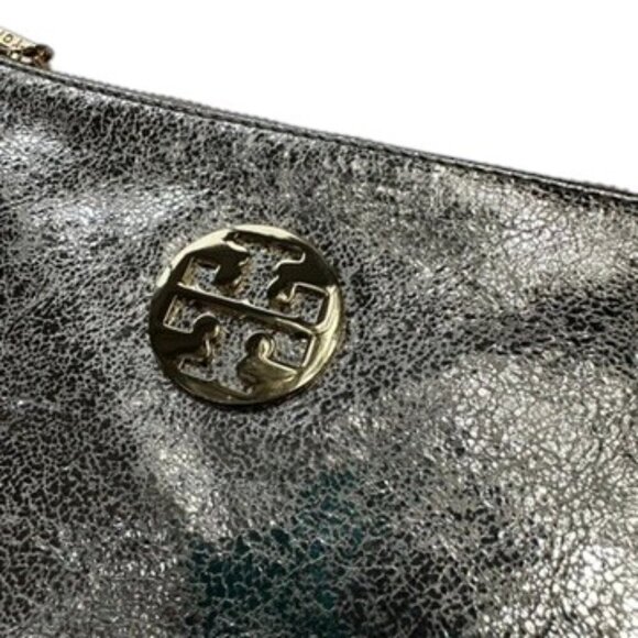 Tory Burch Metallic Gold Zipper Wristlet - Picture 2 of 6